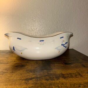 Vintage Blue Ribbon Goose Gravy Boat